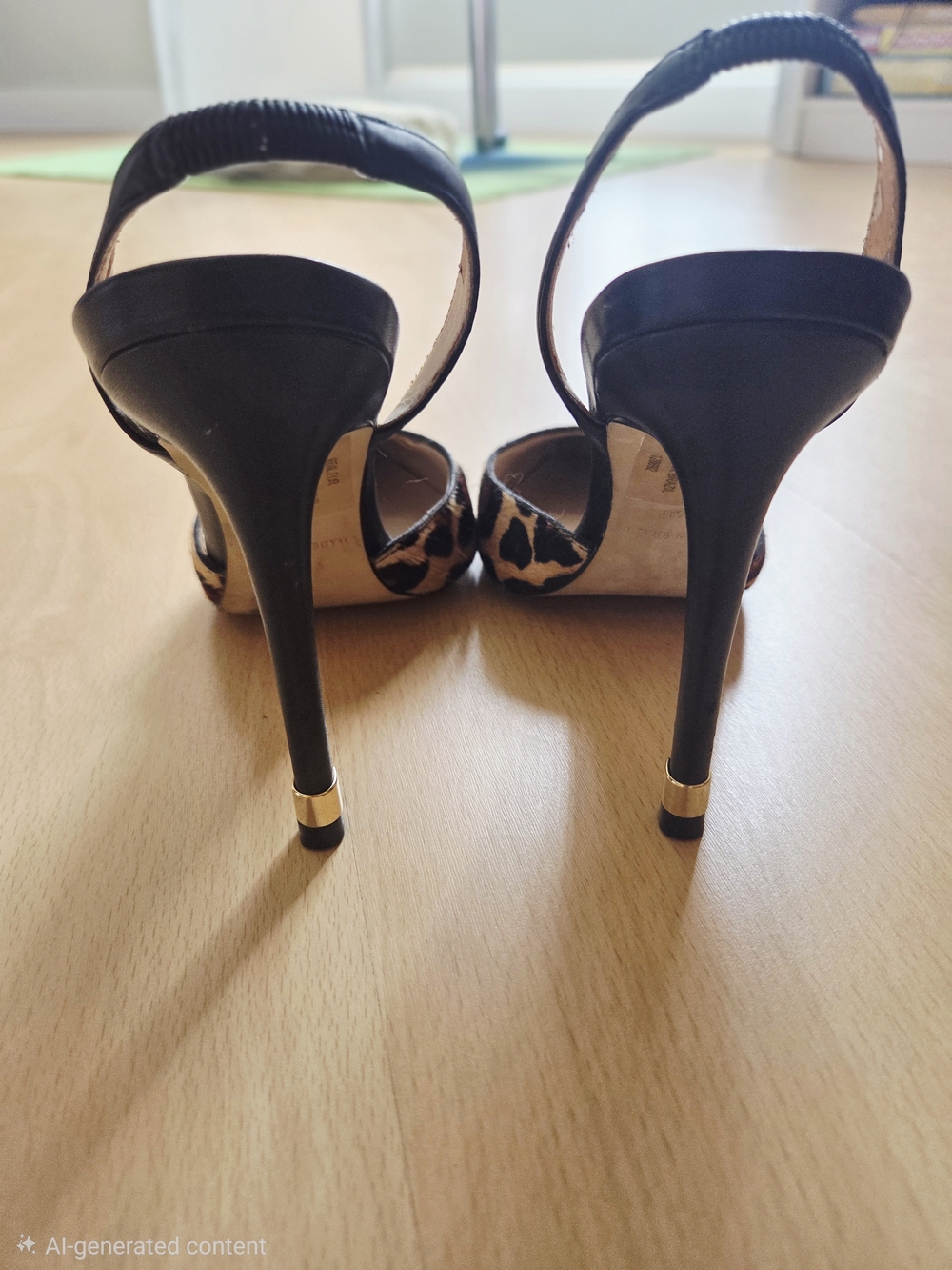 Steve Madden Leopard-Print Pointed Slingback Heels - Picture 5 of 6
